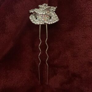 Sparkling Crystal Rose Hair Pin